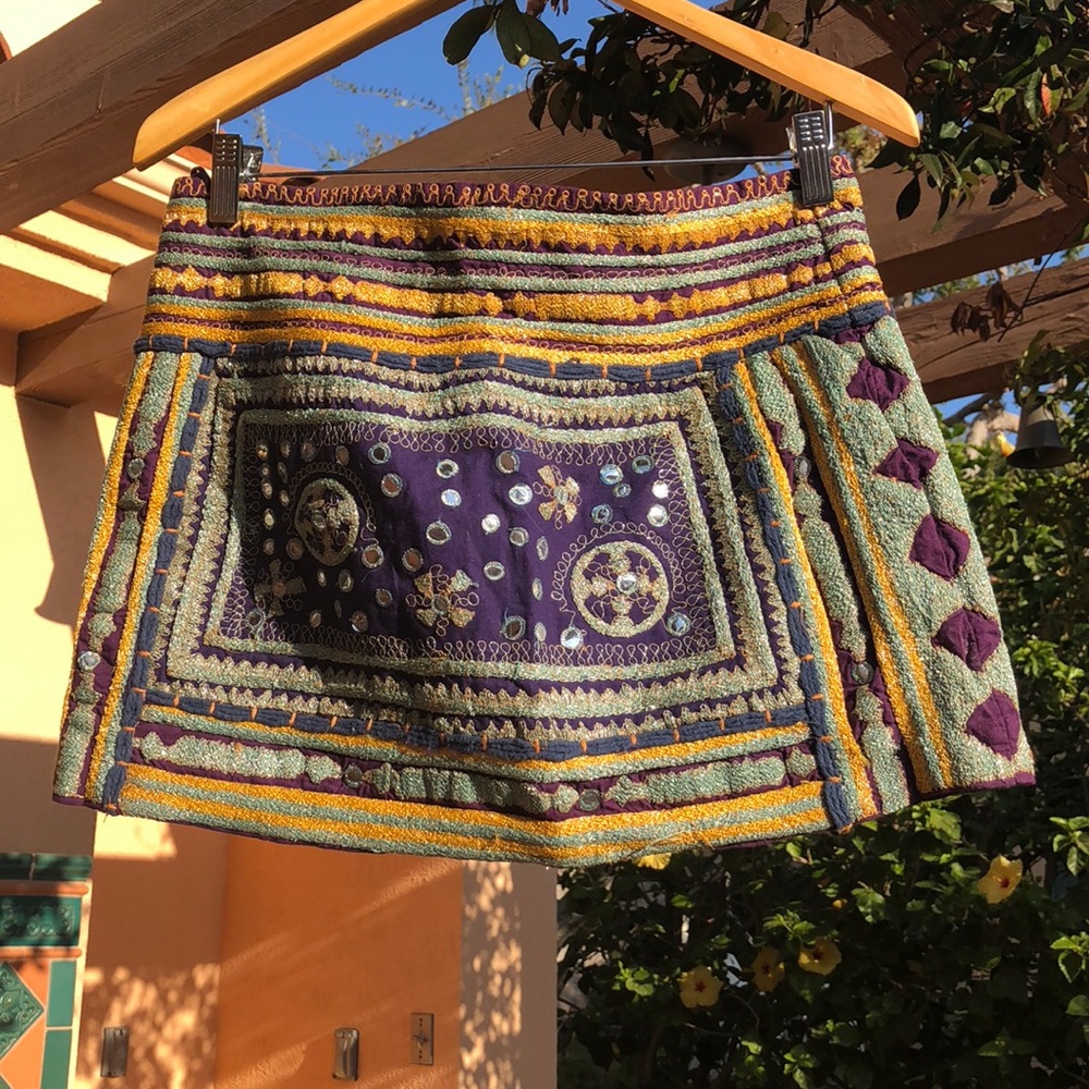 Zara colorful mini skirt